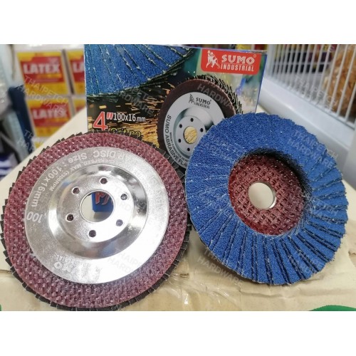 กระดาษทรายซ้อน ใบเจียรผ้าทรายซ้อน 4" หลังแข็งฝาเหล็ก SUMO No.#60 / #80 / #100 / #120 *** ราคาพิเศษยกกล่อง 255 (10ใบ) และ ยกลัง 4700 (200ใบ) ***  กระดาษทรายซ้อน ใบเจียรผ้าทรายซ้อน 4" หลังแข็งฝาเหล็ก SUMO No.#60 / #80 / #100 / #120 *** ราคาพิเศษยกกล่อง 255 (10ใบ) และ ยกลัง 4700 (200ใบ) ***